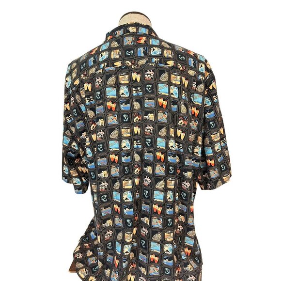 Pussers West Indies Island-Themed Print Short Sleeve size XL - Picture 3 of 7